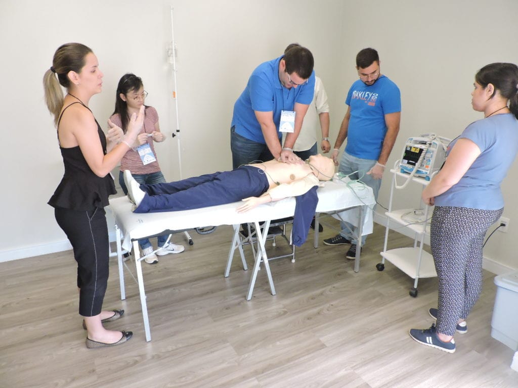 Equipe em treinamento